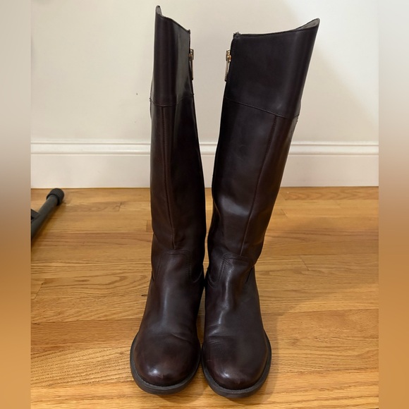 Tommy Hilfiger dark brown tall boots size 7 - Picture 2 of 10